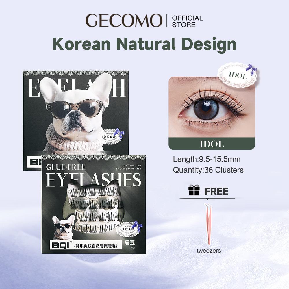 BQI Glue Free Cool Feeling False Eyelashes Natural Curly Girl Group Segmented On Camera Upper Eyelashes