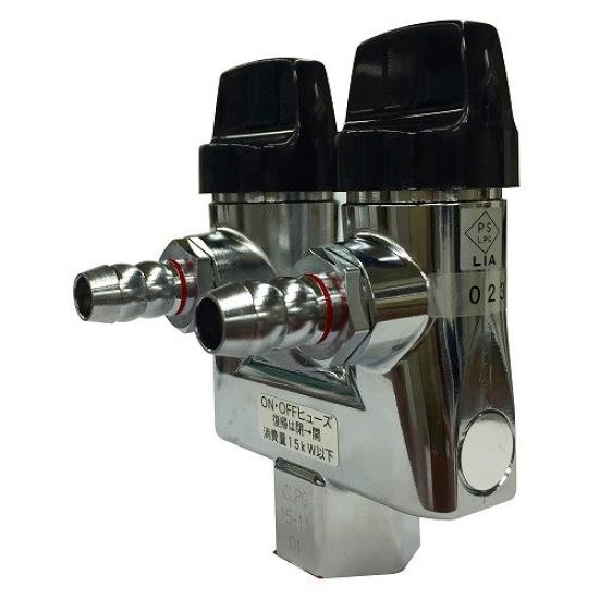 

KAKUDAI Наружный двухпортовый предохранительный газовый кран (для сжиженного газа) 440-154-13