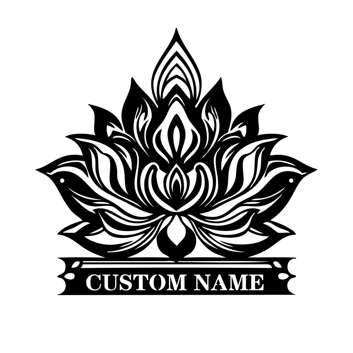 Metal Lotus Wall Art, Mandala Flower Decor, Yoga Studio Gift, Spiritual Home Decor, 3D Metal Sculpture