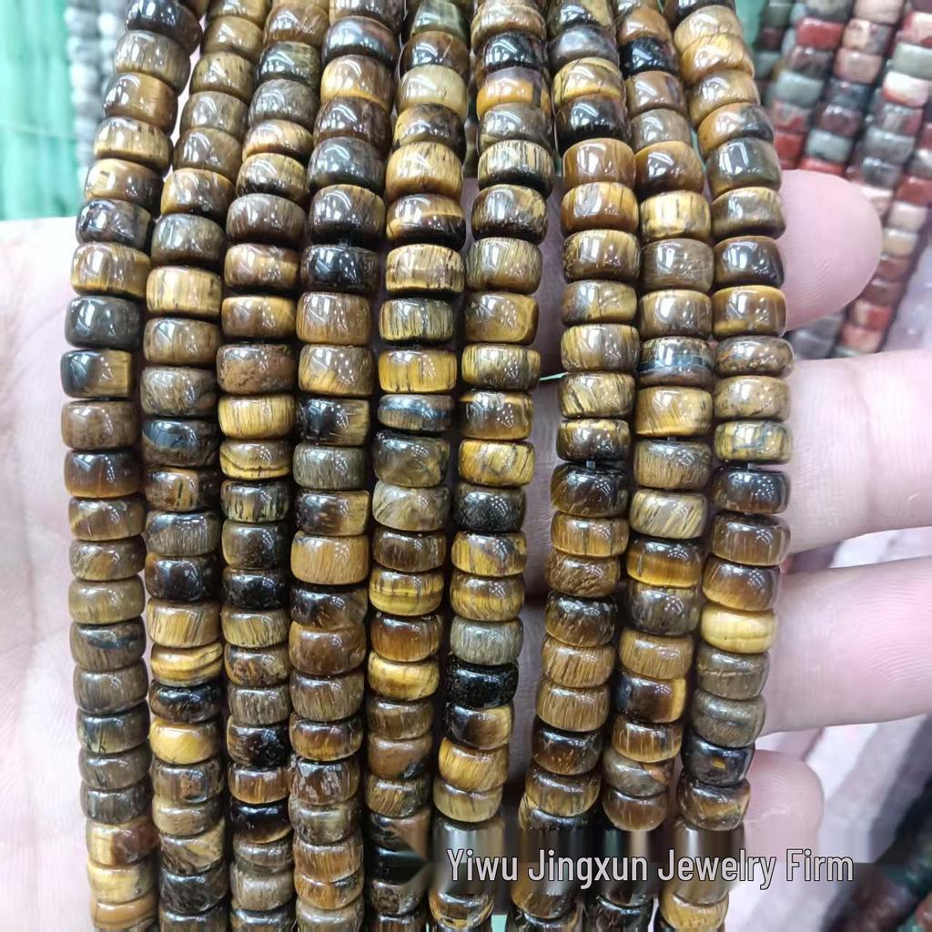 4x7mm Loose Natural Agate Abacus Beads for DIY Jewelry and Bracelets