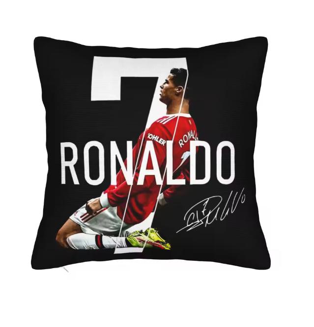 1 Stück Cristiano Ronaldo Cr7 Dekorative Kissenbezüge Für Gemütliches Wohnzimmer Und Schlafzimmer Weich Maschinenwaschbar Füllungen Nicht Enthalten Linen 40*40(CM)-1Pcs
