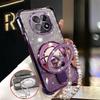 Glitter Mirror Holder Bracelet Phone Case For Samsung Galaxy Note 20 Ultra Note 10 Plus Soft Silicone Shockproof Stand Cover