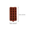 Hemoton 3-Pack Silicone Chocolate Molds, Non-Stick Easy Clean, Candy Making Molds, Baking Tools