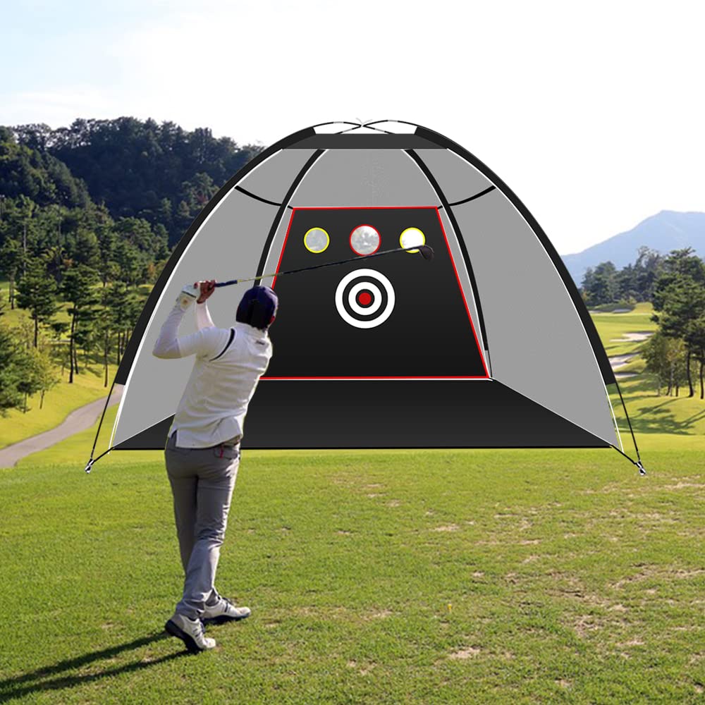 Voodans Golf Large Golf Practice Golf Swing Practice Net for Outdoor and Home Easy Setup Net, Net, Practice, (3m)