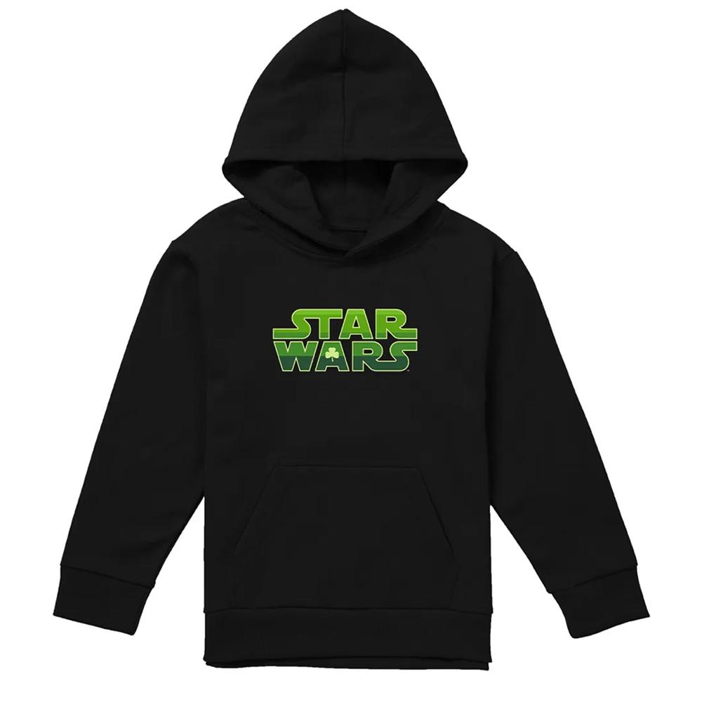 STAR WARS Childrens/Kids Logo St Patricks Day Hoodie