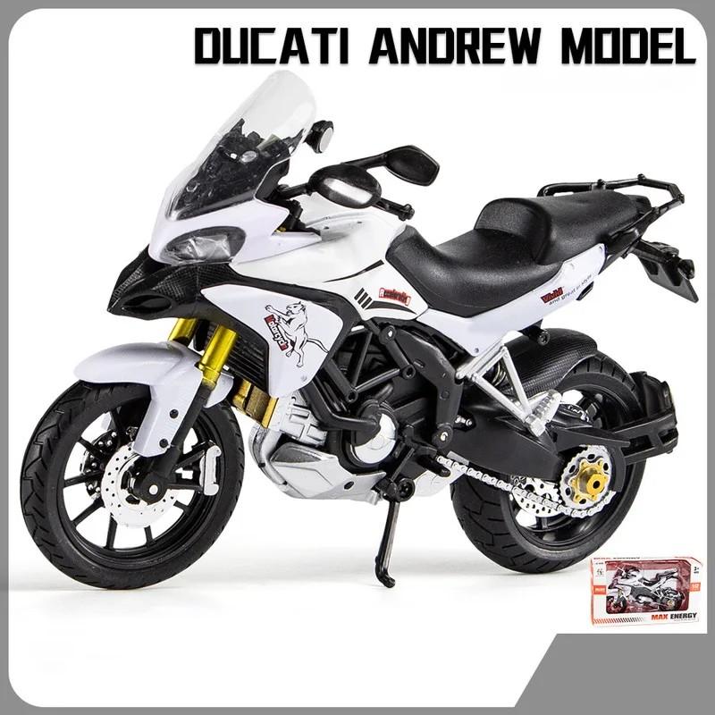 1/12 Ducati MTS Enduro Motorcycle Model Diecast Toy Vehicles Collection Autobike Shork-Absorber Off Road Autocycle Toys Car Gift