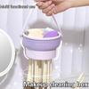 Makeup Brush Cleaning Bowl Beauty Egg Cleaning Tool Storage Set Brush Powder Puff Dry Cleaning Silicone Drying Shelf