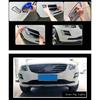 Car Styling Front Fog Lamps Cover Grille Slats Car Fog Lights Cover Decoration ABS Stickers Strips for Volvo XC60 2014-2016 Year