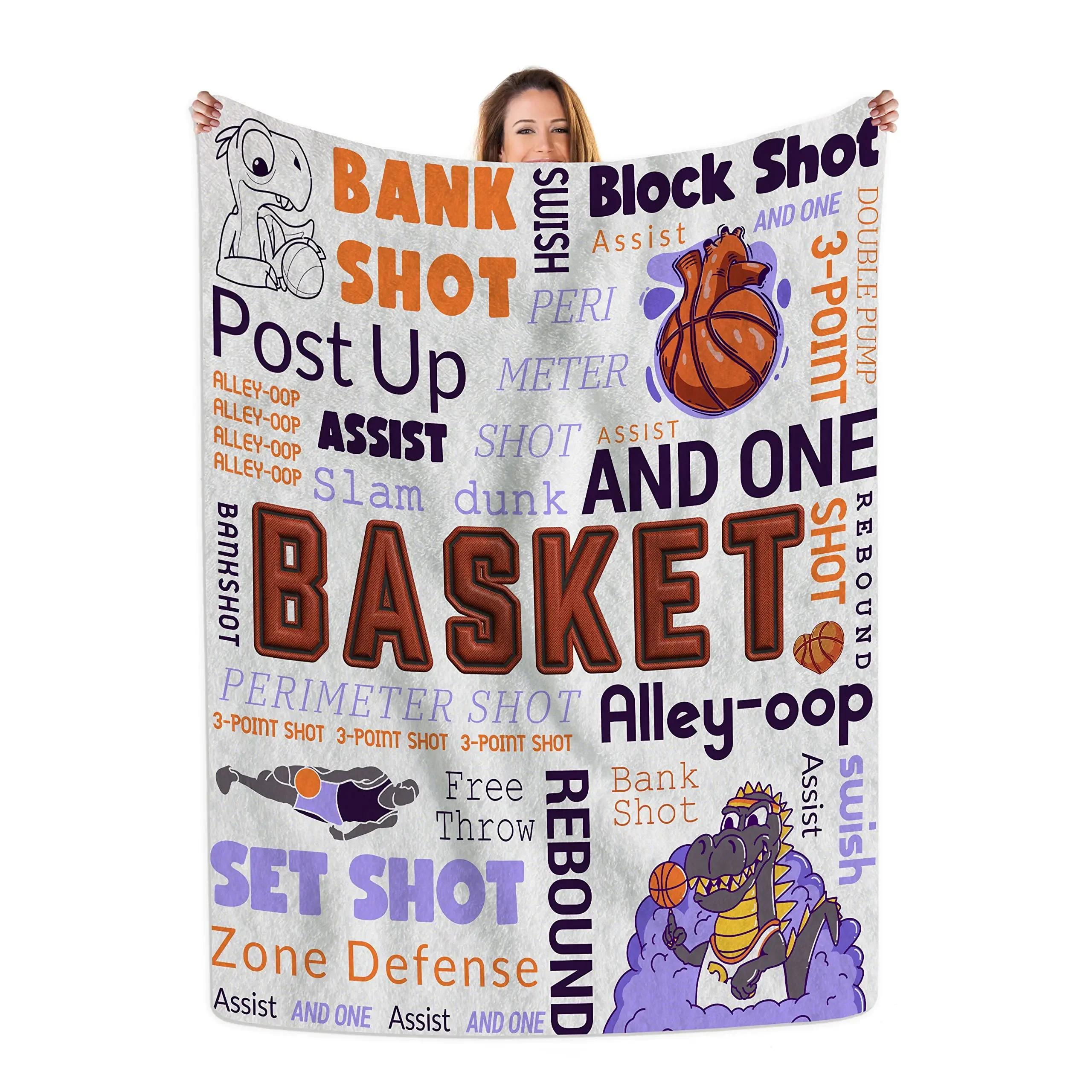 

Супермягкое теплое флисовое одеяло для мальчиков-подростков, баскетбольное аниме-одеяло, плед для кровати, дивана, сна, офиса, дорожного одеяла, подарки для подростков 30x40in