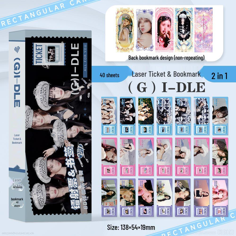 Ju Jingyi, Bai Lu, Jang Wonyoung, Zhao Lusi, Fan Chengcheng, Cheng Yi, Zhou Shen: Laser-Cut Bookmark and Small Card Collection