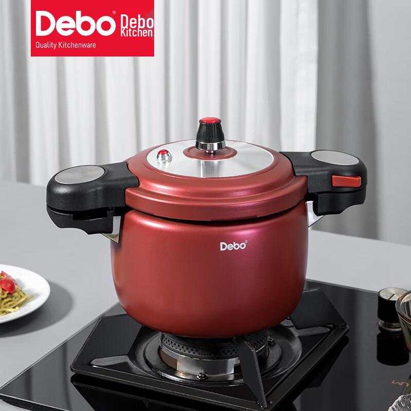 Debo Platinum 20cm Red High-Pressure Soup Pot