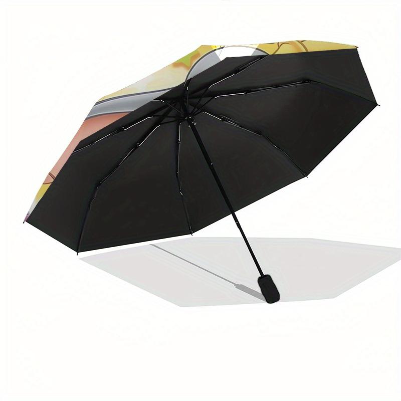 Dumbo,Elephant,Circus Fashion Umbrella, Automatic Opening and Closing Cartoon Design, Iron Ribs and Handle, 8 Ribs, Suitable for All Occasio