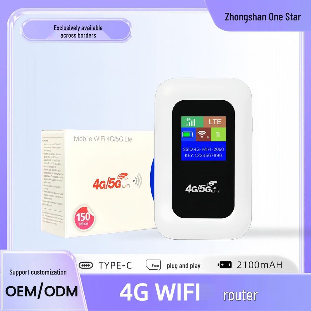 Portable 4G WiFi MIFI Router with SIM Card Slot - Europe & Asia Compatible (MF800)