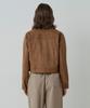 LE STUDIO Classic Suede Pocket Jacket (Br)