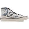 Disney X Li Ning Slip Resistant Abrasion Resistant Balance High Top Canvas Shoes Men's Black White AGCQ281-1