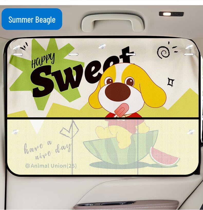 Car Window Sunshade with Suction Cups - Baby & Toddler Privacy and Sun Protection Curtains for Small Vehicles