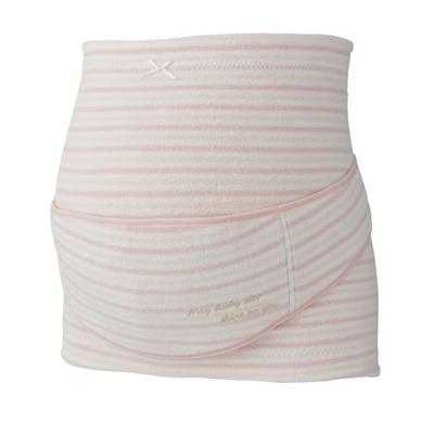 Inujirushi Honpo Fluffy Pile Border Maternity HB8169 Belt, 3L, Pink,