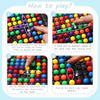 241PCS Colored Marbles Strategy Board Game for Kids & Adults