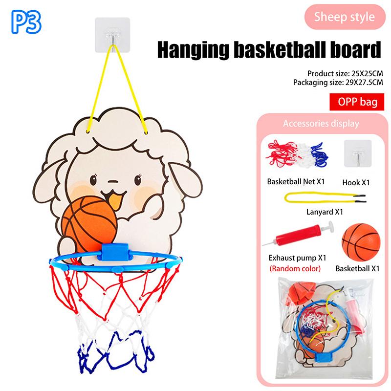 Supports de basket-ball réglables pour enfants Forme d'animaux de dessin animé Panier de tir Sport intérieur extérieur Jeu de société Jouets pour enfants
