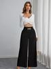 2025 High-Waisted Slimming Chain Ruched Wide-Leg Pants for Spring and Autumn