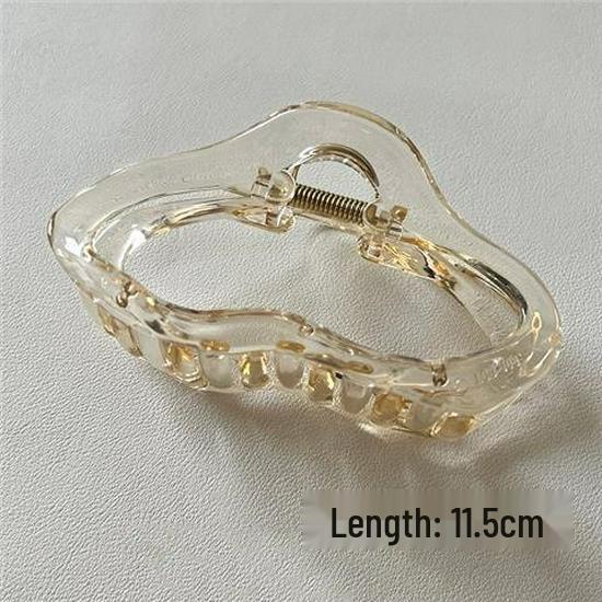 Large French Retro Claw Hair Clip for Elegant Women's Hairstyles.