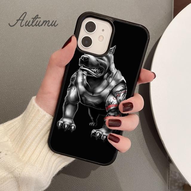 2021 Fierce Dog Phone Case for iPhone 11 12 13 14 Pro Max Mini X XR XS SE 2020 5 6S 7 8 Plus Samsung Galaxy S21 S22 Cover Shell