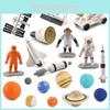 Space Themed Spacecraft And Planet Figures Pvc Material Educational Model Kit For Children