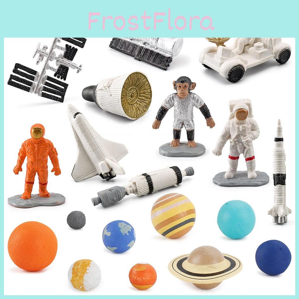Space Themed Spacecraft And Planet Figures Pvc Material Educational Model Kit For Children