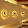 LED Aluminum Spiral Hole Wall Light Living Room Aisle KTV Background Wall Home Decoration Art Wall Light
