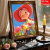 Disney Pearl Painting Toy Story Trish and Flowers Handmade DIY Pearl Gemstone Painting Pictures Crafts Special Shape Home Wall Decoration