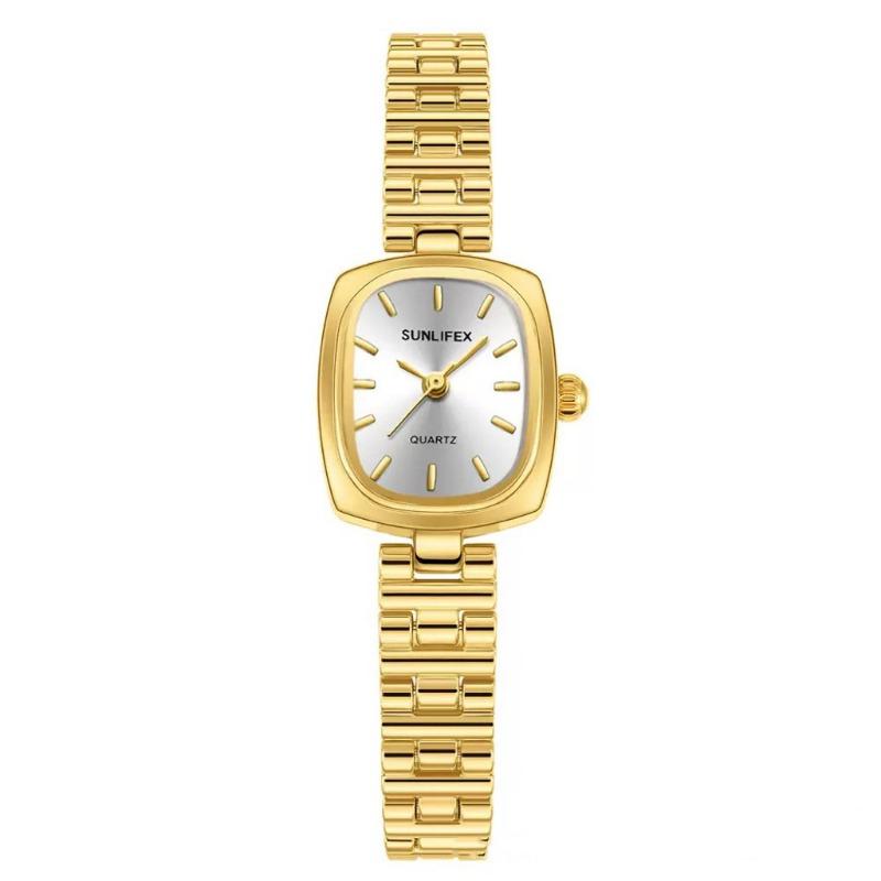 Rare Antique-style Watches Fashion Niche Light Luxury Exquisite Women's Quartz High-grade Diamond Triangle Oval Dial Fashion Watch