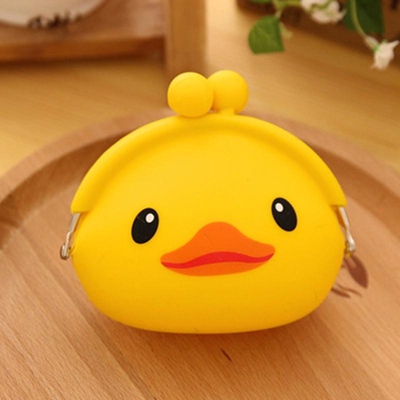 Silikónová peňaženka na mince Roztomilé prasiatko Mačka Žaba Žltá kačica Panda Sova Peňaženka Peňaženka Deti Ženy Mini taška