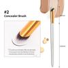 Docolor 2Pcs Makeup Brush Foundation Brush & Concealer Brush Synthetic Hair Liquid Foundation Cream Cosmetic Blending Brushes Face Contour Beauty Tool