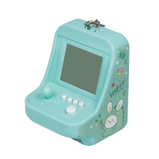 

Аркадный игровой автомат 26 классических игровых режимов Поддержка музыки с брелоком Развлечения Мини игра из строительных блоков Ретро игровая консоль для детей зелёный