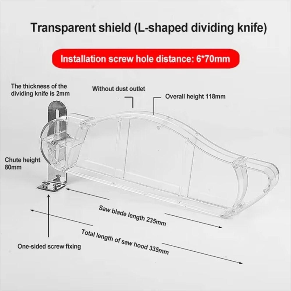 Universal Wood Router Safety Shell Anti-Dust Dust Guard Table Saw Protective Cover  Woodworking