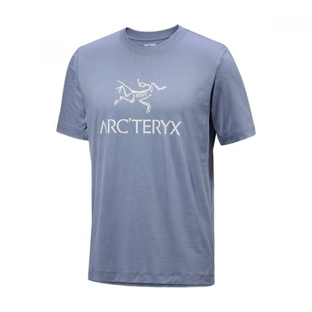 Arc Teryx Arcward Logo T shirT Men aTpsm07991 STONE GREEN / PHOSPHORESCENT/L