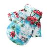 Pet Summer Cotton Shirts Hawaii Style Floral Pattern Dog Shirt Hawaiian Printed Puppy Doggie Shirt Beach Breathable Cool Clothes