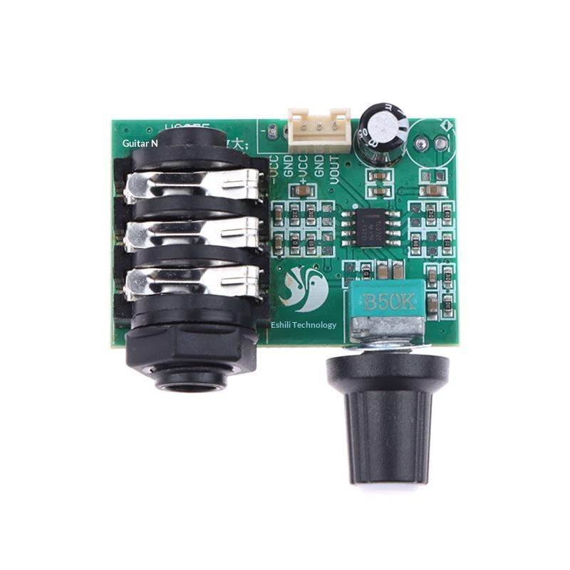 High-Impedance Tl072 12V Guitar Instrument Signal Amplifier Operational Amplifier Preamp Board
