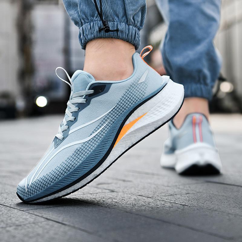 Spring popcorn ultra-light generation shock absorption technology mesh couple sports shoes breathable racing shoes