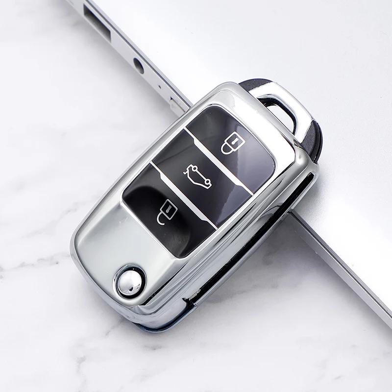 

TPU Car Remote Key Cover Case for Changan CS75 Eado CS35 Raeton CS15 V3 V5 V7 Smart Key Shell Holder Protector Accessories срібний