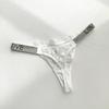 Rhinestone Lace Girl Thong Ultra-thin Hot Underpant See-through Ladies Thong Cotton File Women Briefs Sexy Panties