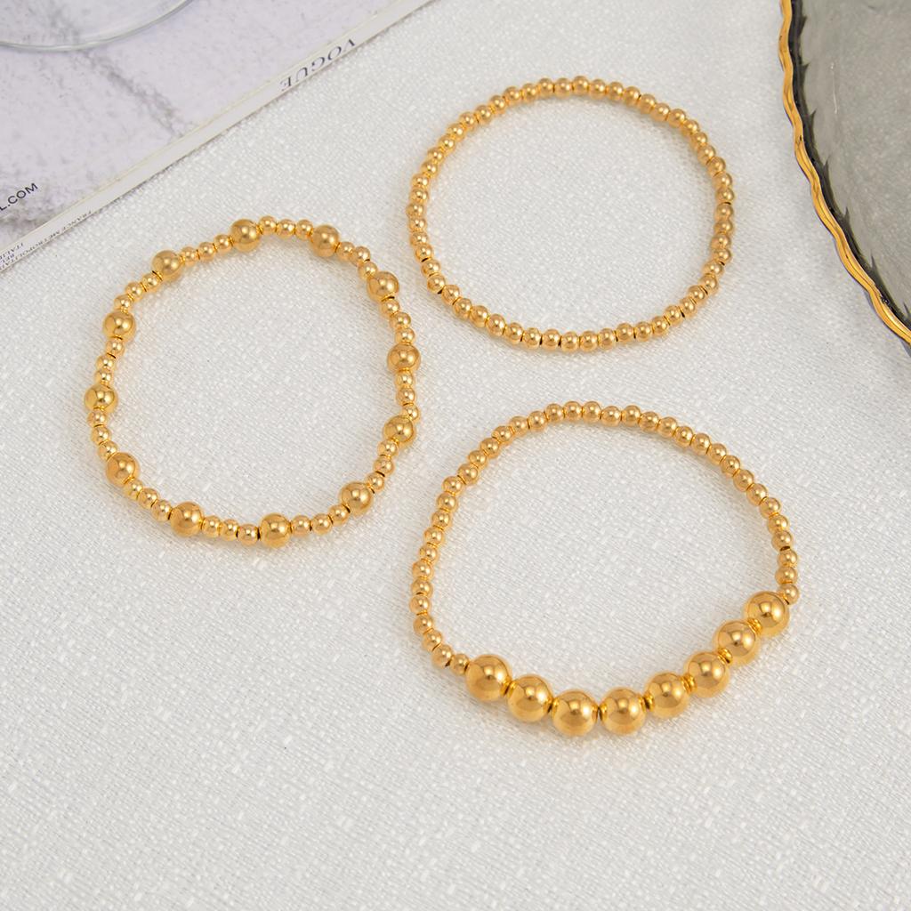 Hip Hop Cross Bracelet Set, Design Imitation Pearl Irregular Ccb Beaded Jewelry