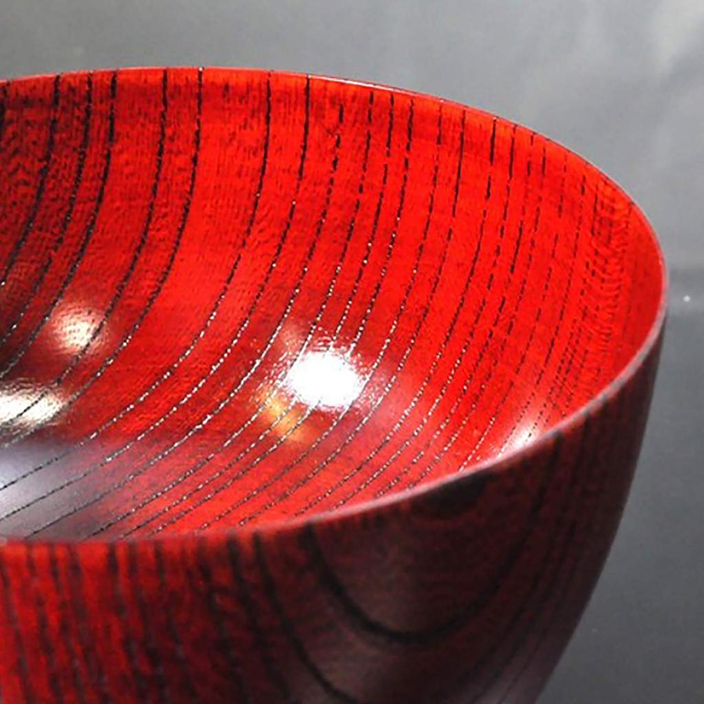 Yamanaka Lackware Yamanaka Lackware Schale Suppenschale Holz Geschenkbox Zelkova Korpus Roter Druck Geschenk zum 60. Geburtstag Geschenk zum Tag der älteren Generation 4.3