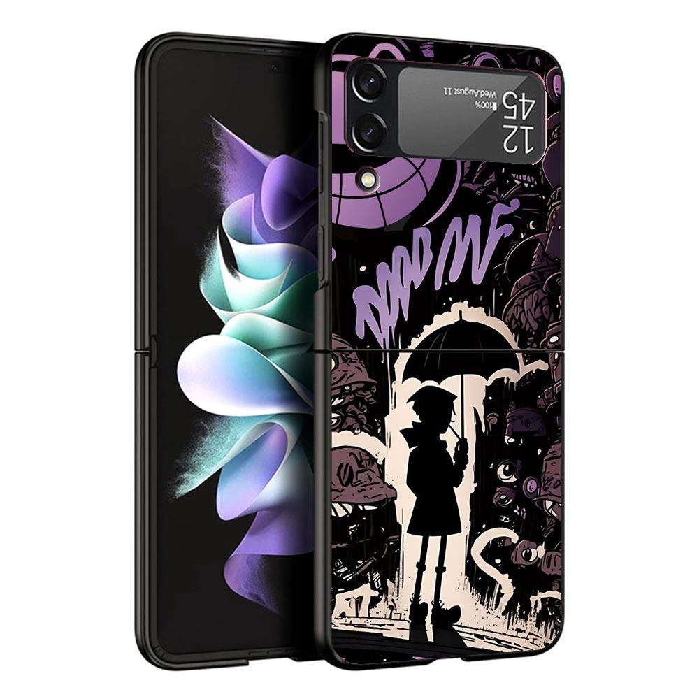 Graffiti Fashion Cool Case For Samsung Galaxy Z Flip 7 6 5 4 3 z Flip7 Flip6 Flip5 Flip4 5G Phone Cover Flip3 Folding Coque