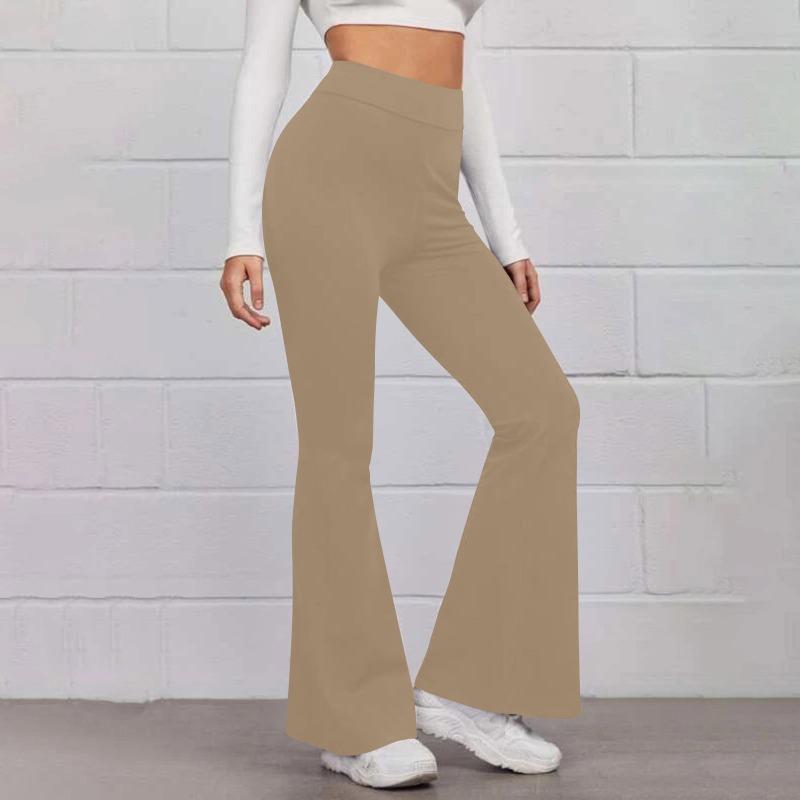 Women's Trousers Shiny Solid Color High Waist Trousers Spring Autumn Temperament Loose Straight Wide Leg Trousers Casual Wear