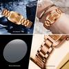 BINBOND Women's Fashion Waterproof Quartz Stainless Steel Watch