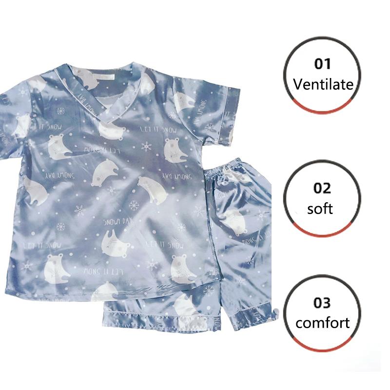 2pcs/Set Pajamas Summer Ice Silk Short-Sleeved Korean Version of The Sexy Simulation Silk Pajama Pants Plus Size Homewear Suit