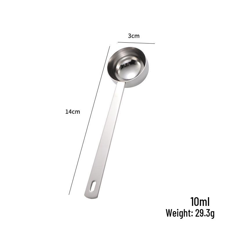 Sada nerezových odměrek: 5 ml a 10 ml na kávu, mléko, prášek, koktejly, pečení a ovoce.