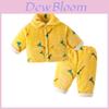 Ensemble Pyjama Bébé Douillet d'Hiver Pour Tout-Petits Polaire Corail Douce Tenue Épaisse et Chaude