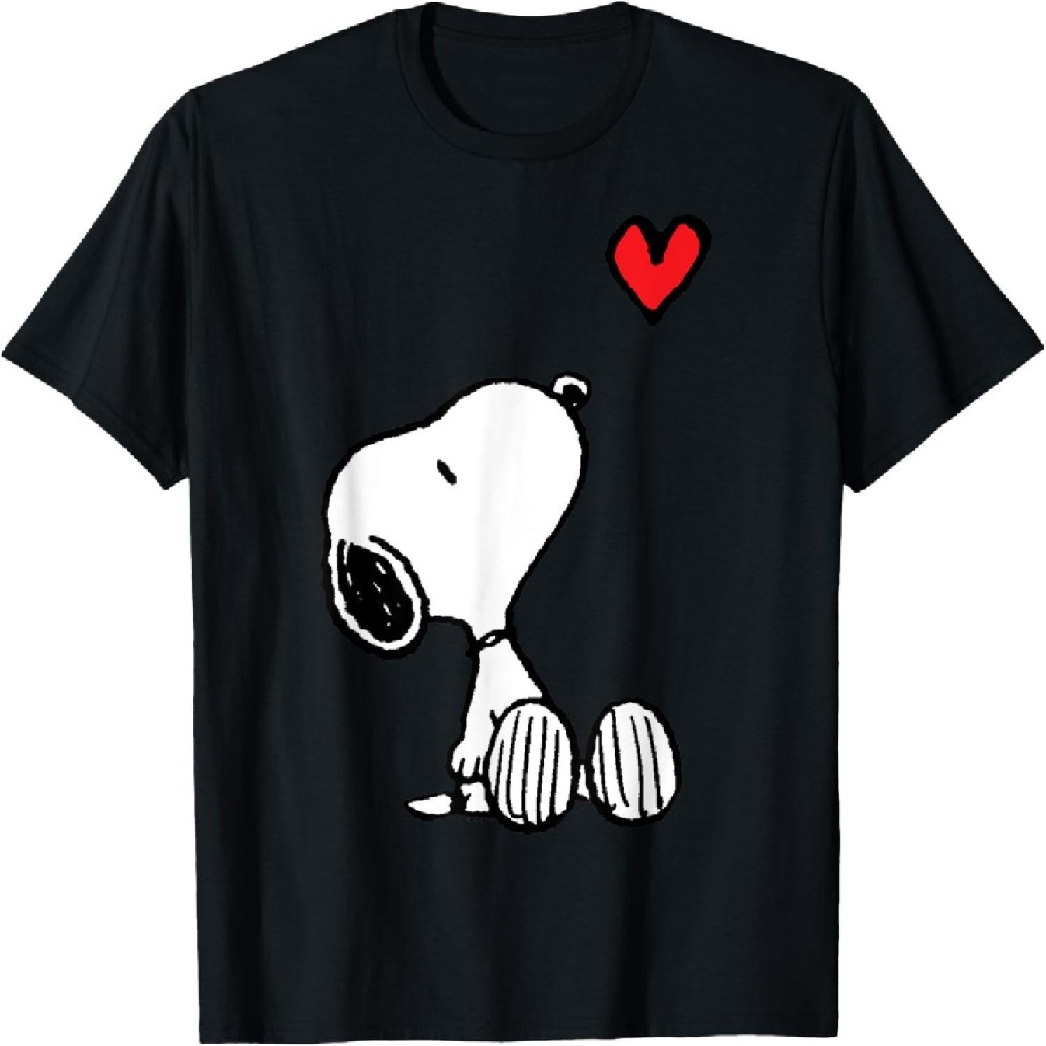 Peanuts Heart Sitting Snoopy T-Shirt S разноцветный